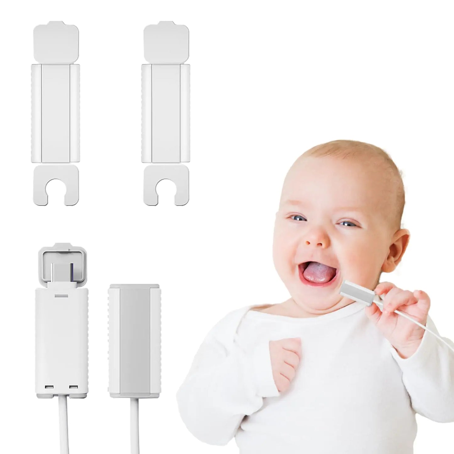 Child Proof Charger Cover USB Charger Protector for Baby Proofing Electrical Baby Safety Products Prevent Baby from Biting Charging Cable End（4Pcs）